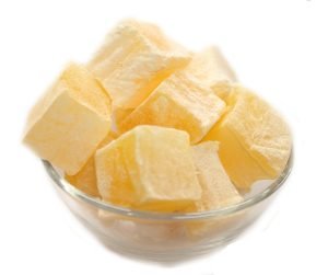 Lemon Turkish Delight covered with icing sugar
