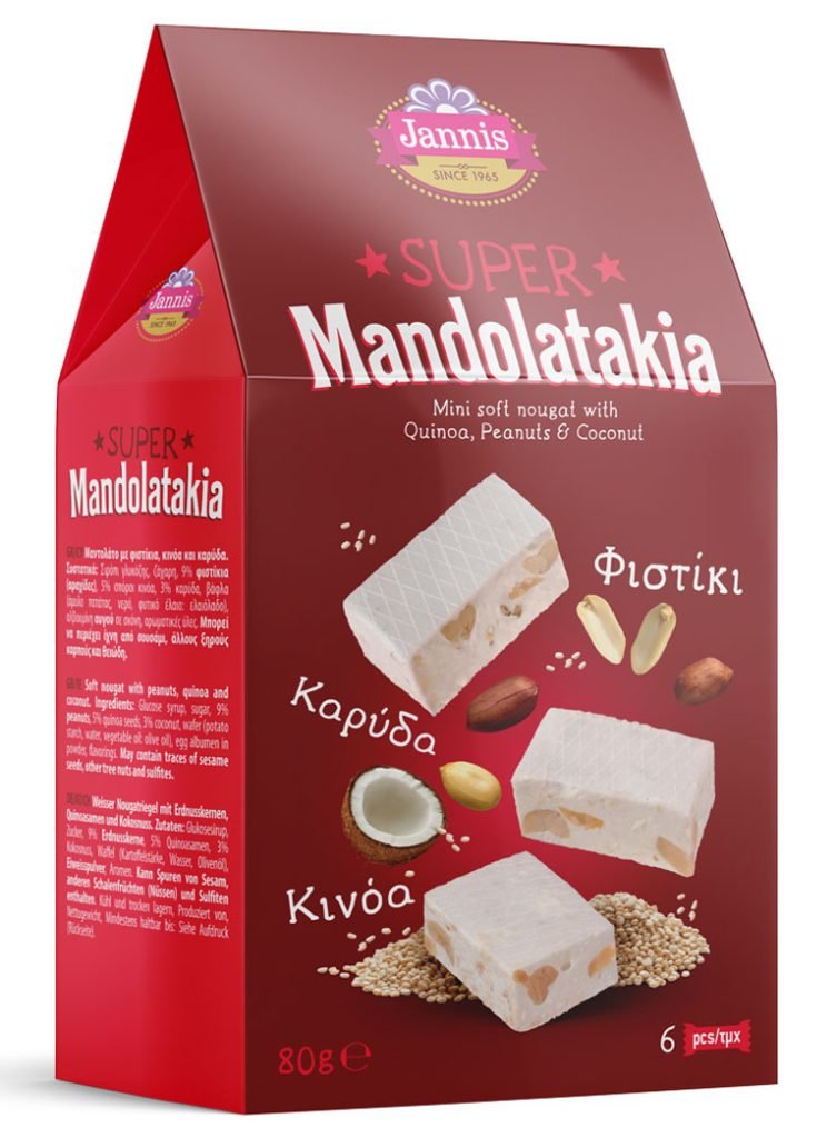 Mini Soft Nougat with Quinoa, Peanuts & Coconut