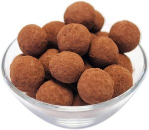 Cherries Covered with Cocoa Dusted Dark Chocolate