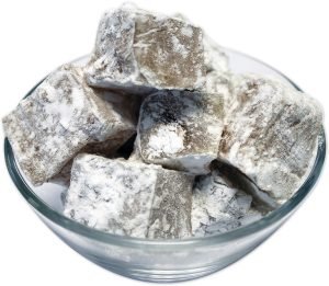 Turkish Delight Almonds with Icing Sugar